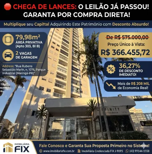 ? CHEGA DE LANCES: O LEILÃO JÁ PASSOU! GARANTA POR COMPRA DIRETA!