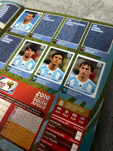 álbum copa 2010 incompleto