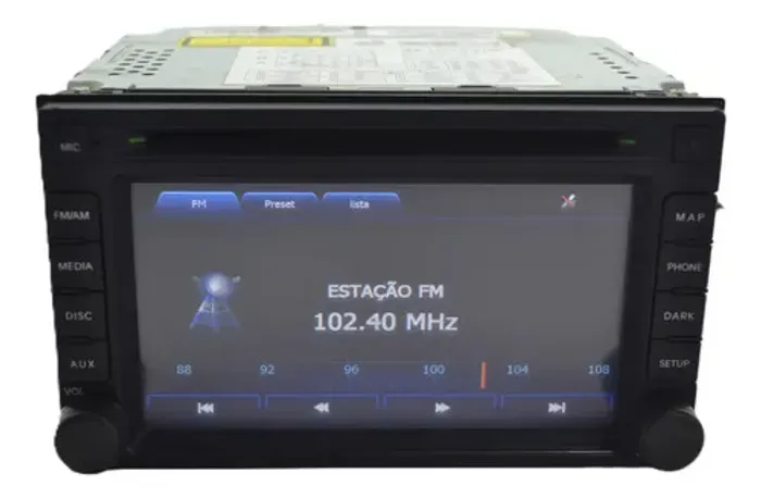 Tela Multimidia Painel Original Tucson 2014- Problema No Cd Preto