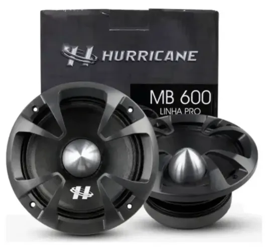 Alto Falante 6 Polegadas Hurricane Par Mb600 500W RMS