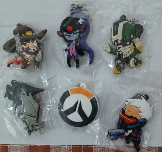 Chaveiros emborrachados Overwatch