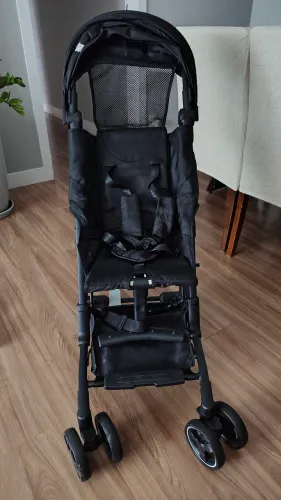 Carrinho De Bebê Dobrável Baby Compact Preto First Steps