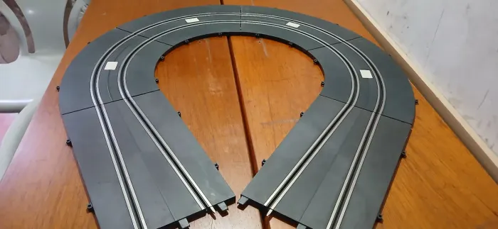 Autorama retas e curvas com estreitamento 