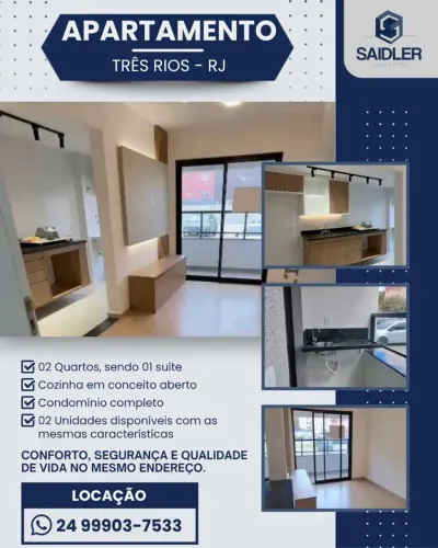Novíssimo apartamento em Três Rios RJ