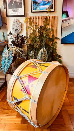 Tambor de Maracatu de 22 polegadas - Alfaia Carioca