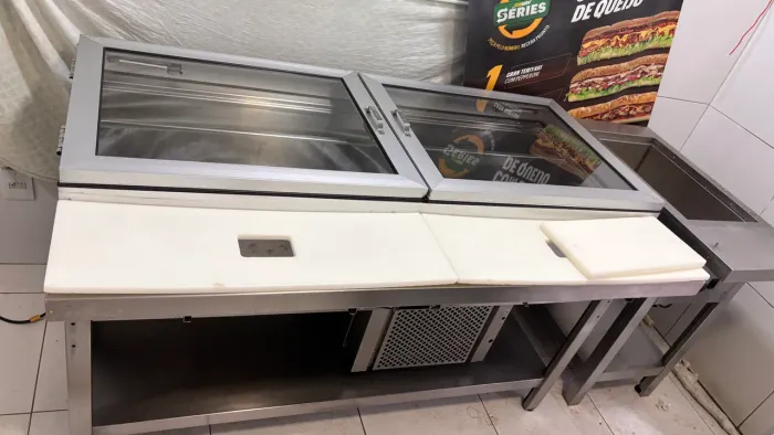 Balcão Condimentados para cubas Refrigerado