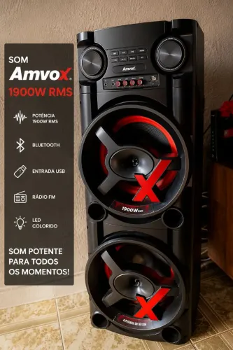 Som Amvox 1900w RMS Vendo ou Troco