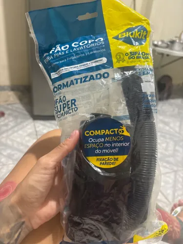 SIFÃO COPO MARCA BLUKIT SUPER COMPACTO