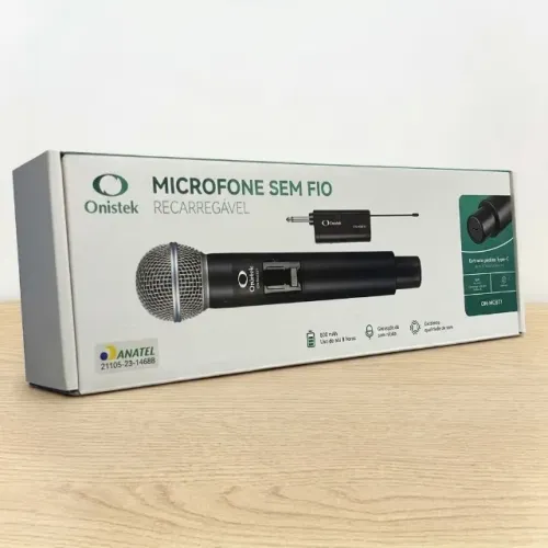 MICROFONE SEM FIO PROFISSIONAL RECARREGAVEL ONISTEK