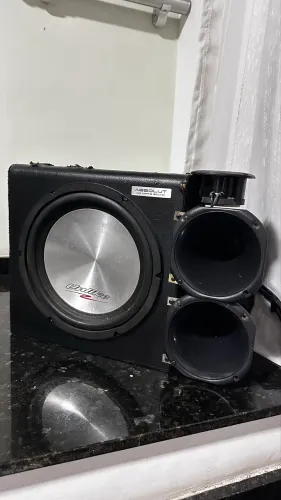 Caixa Trio com Subwoofer 12? Unlike + Cornetas + Tweeter - Som Forte