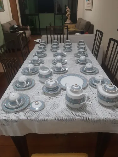 Jogo de chá e café porcelana Schmidt