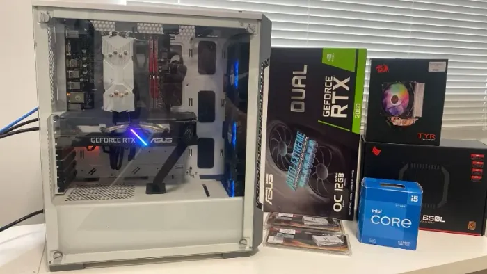 PC Gamer RTX 2060 12GB + i5-12400F | 16GB RAM | SSD 1TB | Corsair Branco RGB