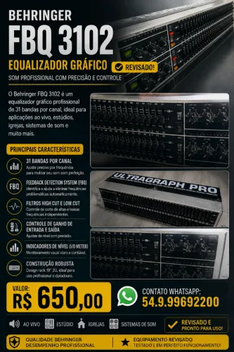 Equalizador Bheringer FBQ 3102 ( REVISADO )