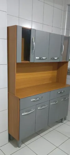 Armário cinza semi novo
