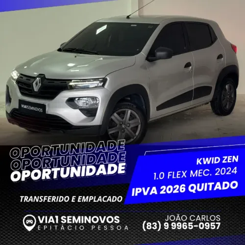 Renault Kwid Zen 1.0 Flex 12V 5P Mec. 2024