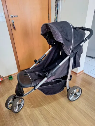 Carrinho de Bebê Galzerano + Bebê Conforto + Almofadas Extras (Kit Completo)