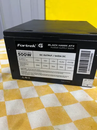 Fonte Fortrek Black Hawk 500W Reais | 80 Plus Bronze | Perfeito Estado