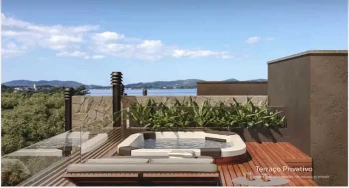 Casa nova com rooftop e vista para a Lagoa da Conceição - Canto da Lagoa
