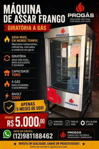 Vendo máquina assar frango