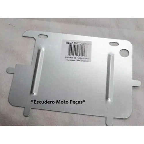 Protetor Suporte Placa Moto Padrão Mercosul - Aço 20cm X17cm (Entrega Grátis)