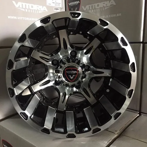 Rodas Aro 15" Vittoria Saara 15x10 6x139 Troller T4 Toyota Hilux Bandeirante S10 Triton