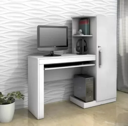Escrivaninha Office C/ Armário - Promoção - Fazemos Entrega