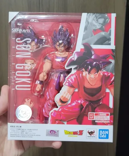 Boneco Dragon Ball Z - Son Goku - SH SHF Figuarts Kaioken Bandai Kaioh Ken Vegeta Gohan