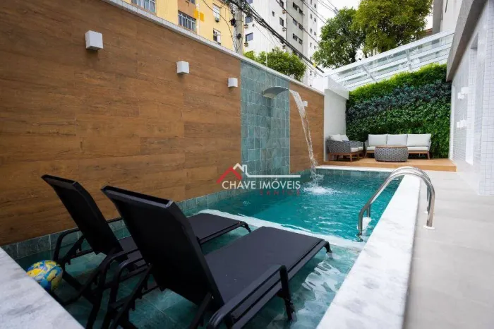 Casa nova com piscina, com 3 suítes, à venda, 175 m² por R$ 2.500.000 - Aparecida - Santos
