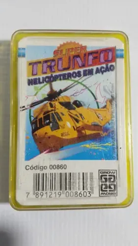 Jogo Super Trunfo Grow Raro Helicópteros em Ação