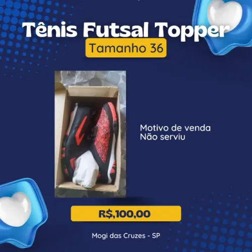 tenis de futsal topper