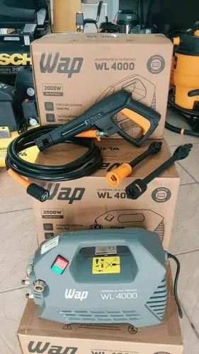 Lavadora de alta pressão 1950Psi e motor a indução de 2000W Uso profissional - Wap(Loja)