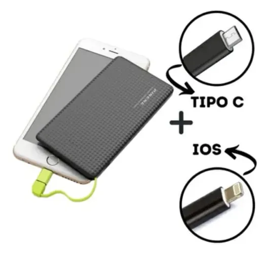 Carregador bateria portátil para celular Power Bank 5.000 Mah original lacrado