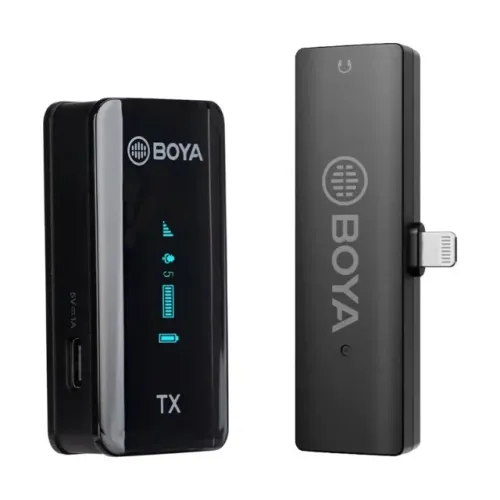 Microfone de Lapela Sem Fio Boya By-xm6-s3 Lightning