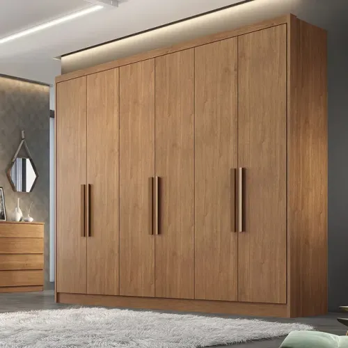 Guarda Roupa Casal 6 portas 100% MDF