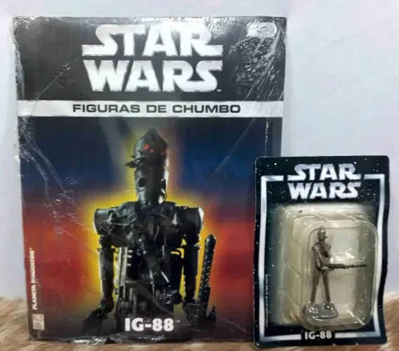Coleção Star Wars Figuras De Chumbo Ig-88 32 (lacrado)