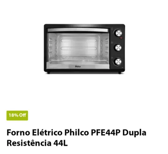 Forno elétrico Philco inox pfe44 38 litros 220v