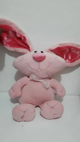 Coelhinho de Pelúcia Rosa Cristã playful plush Toys