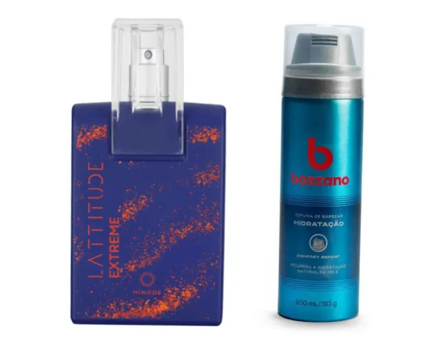 Kit Hinode Latitude Extreme + Espuma de Barbear Bozzano