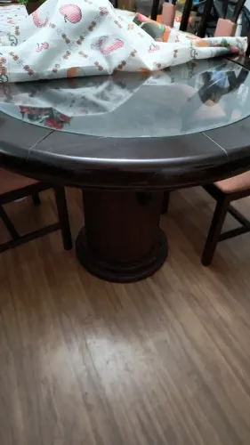 Mesa jantar madeira nobre macica