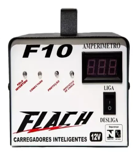 Carregador De Bateria Inteligente C/ Display 10a - 12v
