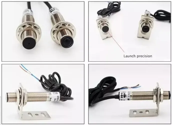 Sensor De Barreira Feixe De Laser M12 Npn Alcance 30 Mts  Arduino Automação COD-AM262    
