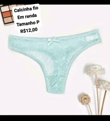 Calcinha em renda modelo fio tamanho P linda e maravilhosa 