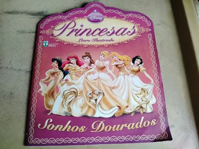 Princesas Disney Sonhos Dourados - Álbum De Figurinhas Completo