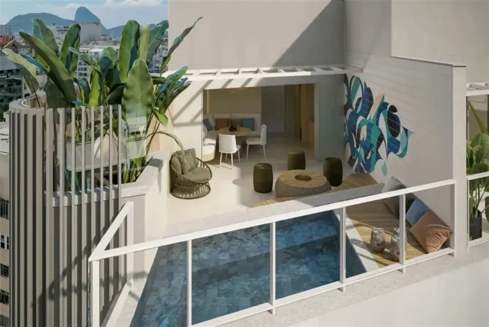 Studio de 49 m² em Copacabana - Rio de Janeiro - RJ