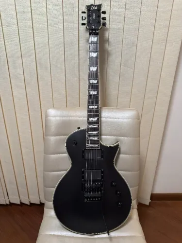 Guitarra Esp Ltd Ec-1000fr Lec1000frblks - Black Satin - Super Conservada!!
