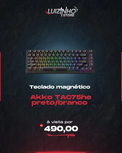 Teclado magnético akko tac75he