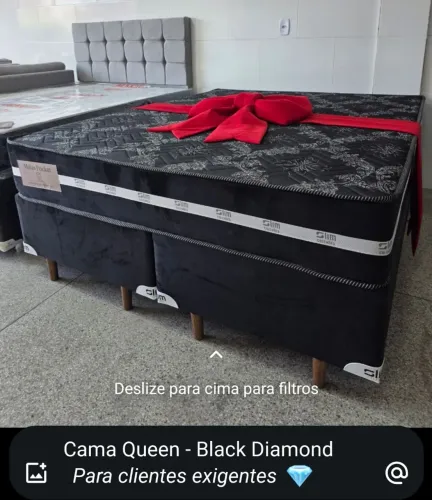 Cama Queen Black Diamond - Conforto e Elegância