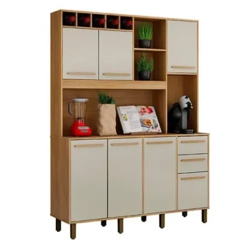Armário de Cozinha 7 Portas 2 Gavetas