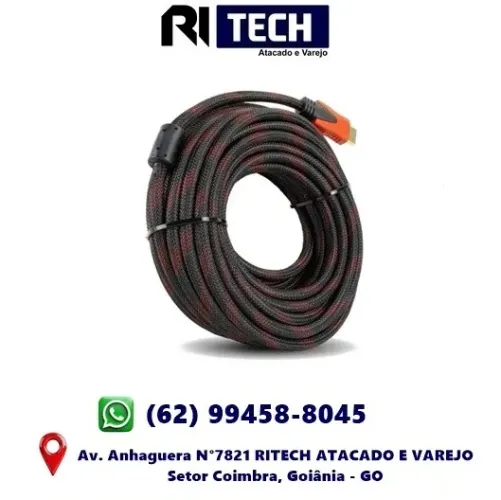 Cabo Hdmi 25m 2.0 Reforçado Full HD 1080p 4K Para Tv PC