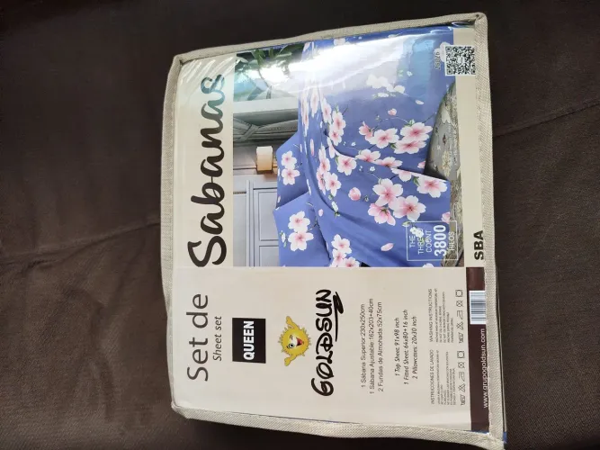 Lençol de casa queen 4 peças 